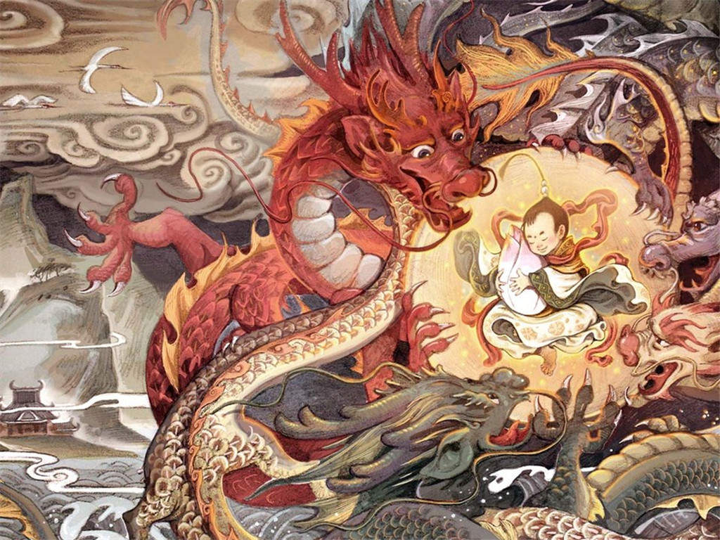 十二生肖龙古风唯美图片桌面壁纸图片