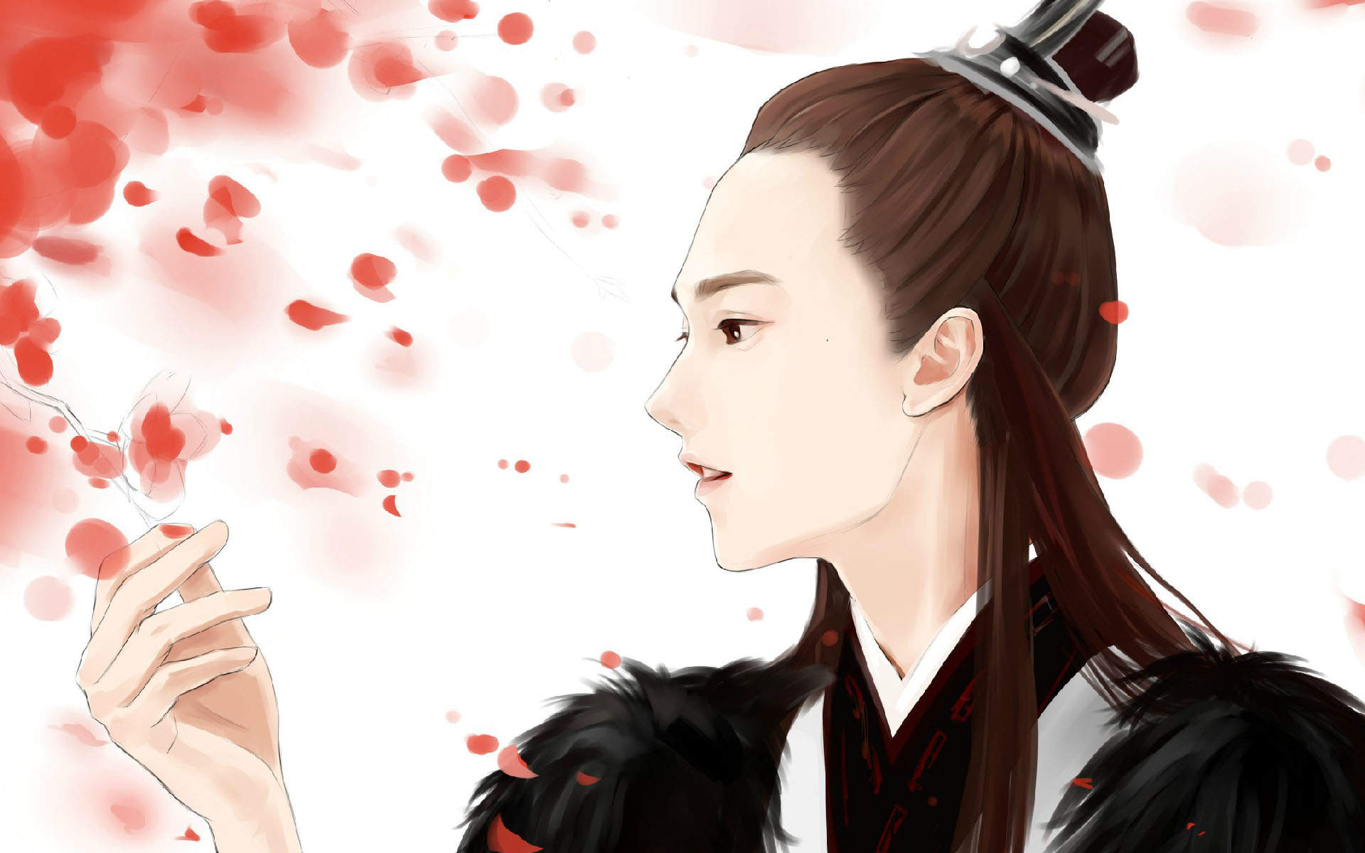 《三生三世十里桃花》手绘插画夜华桌面壁纸下载图片