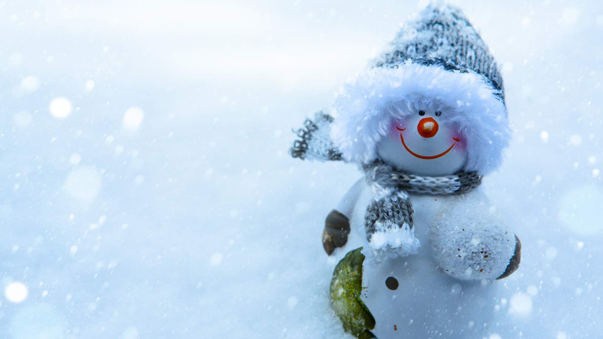 冬季可爱雪人图片手机壁纸图片