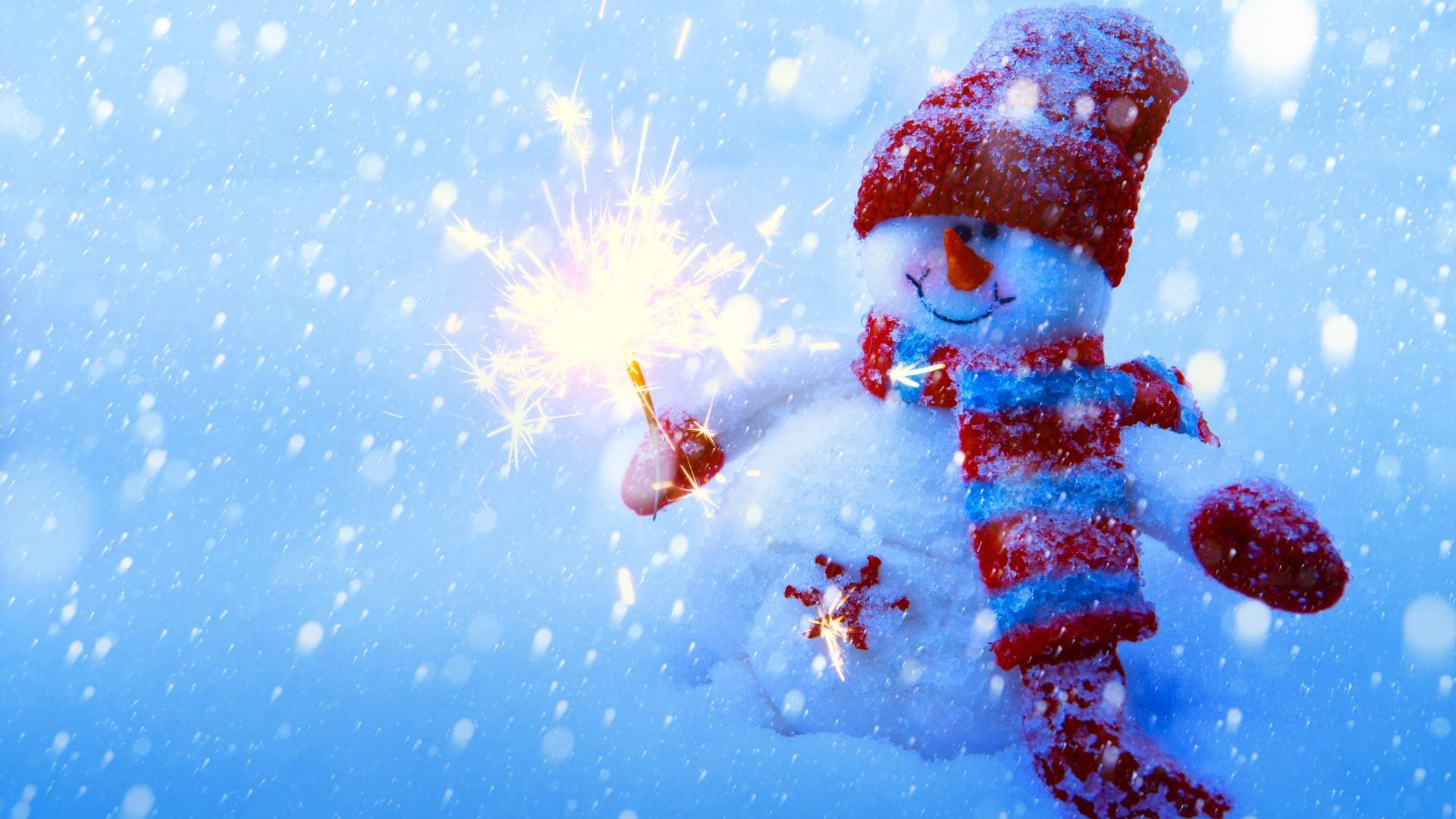 冬季可爱雪人图片手机壁纸图片