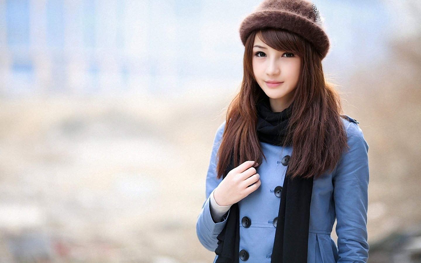 自然美女图片