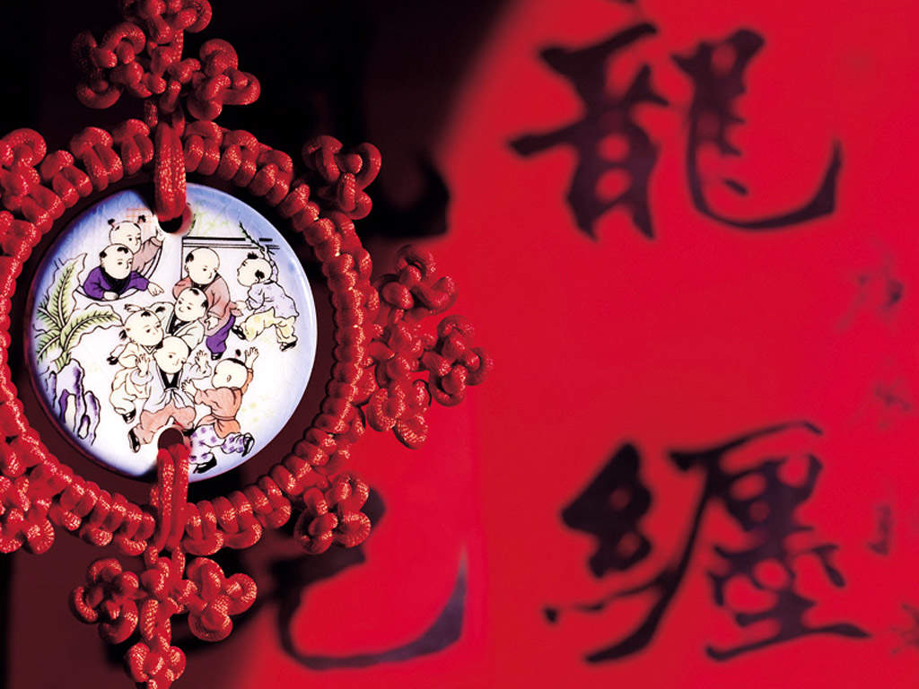 元旦新春中国结高清桌面壁纸图片
