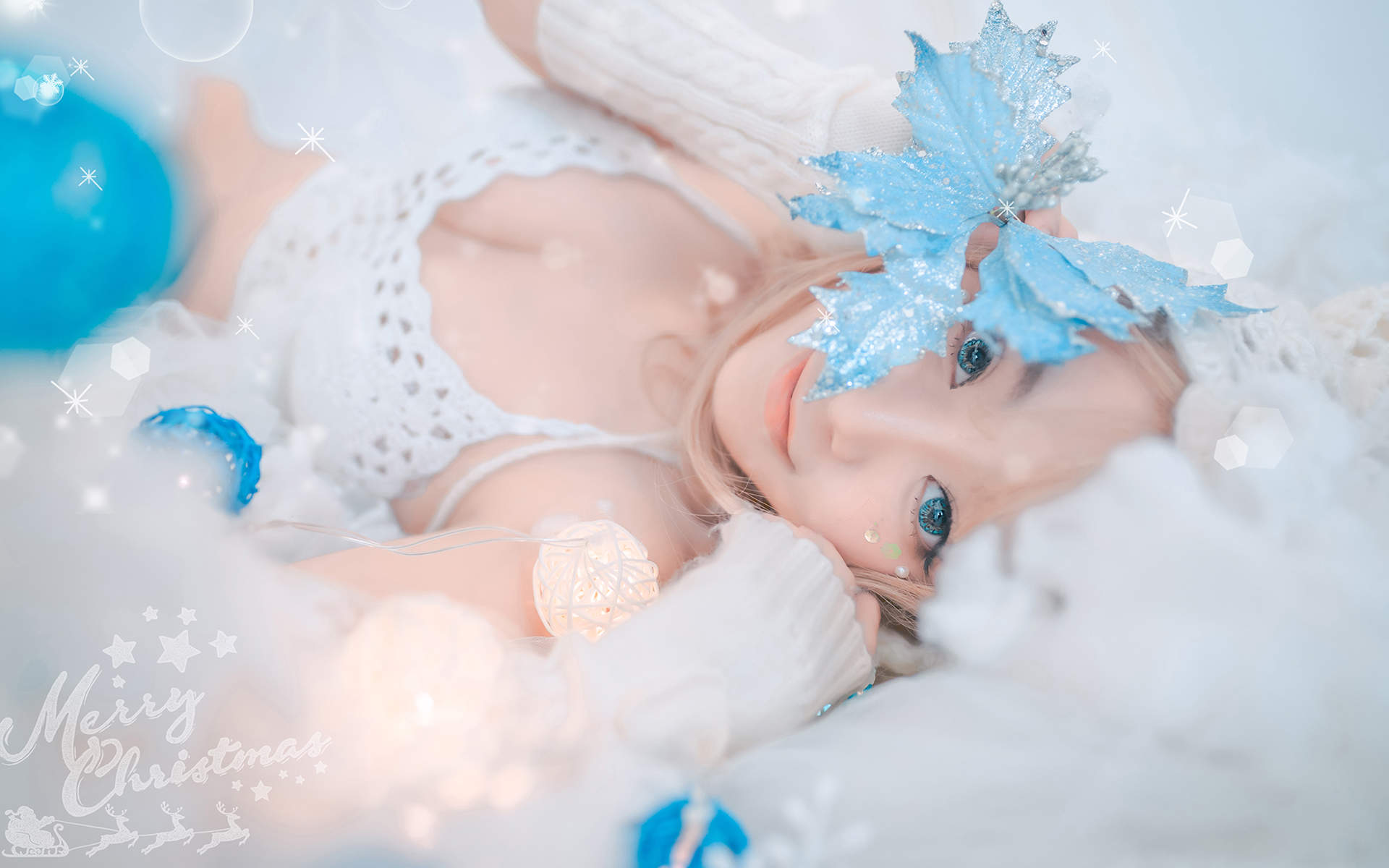 大陆女明星清新美女治愈系清纯唯美白皙高清桌面壁纸图片