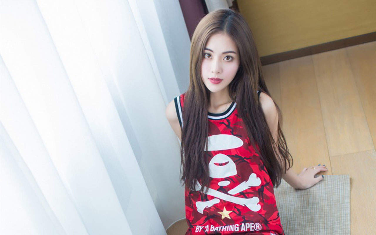 大陆女明星清新美女治愈系清纯唯美白皙高清桌面壁纸图片