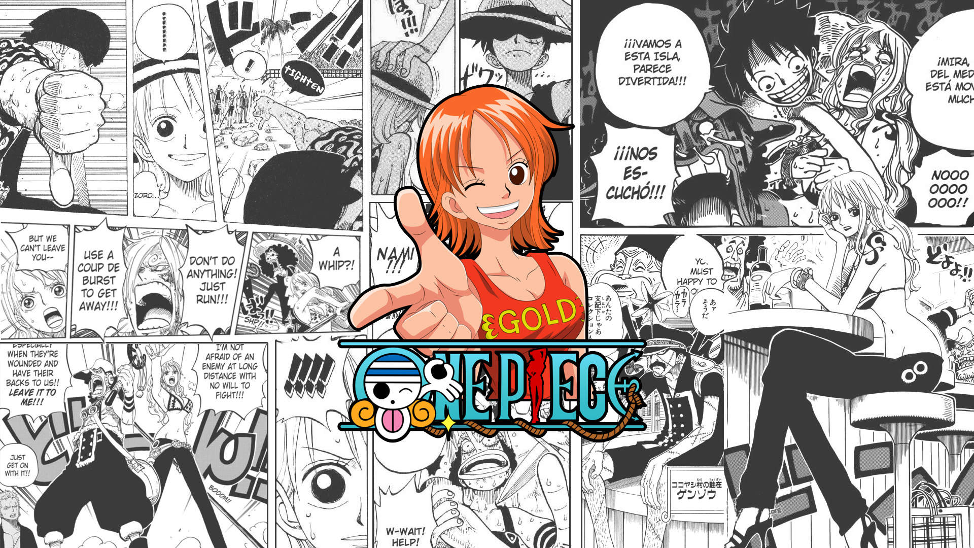 海贼王动漫人物漫画创意桌面壁纸图片