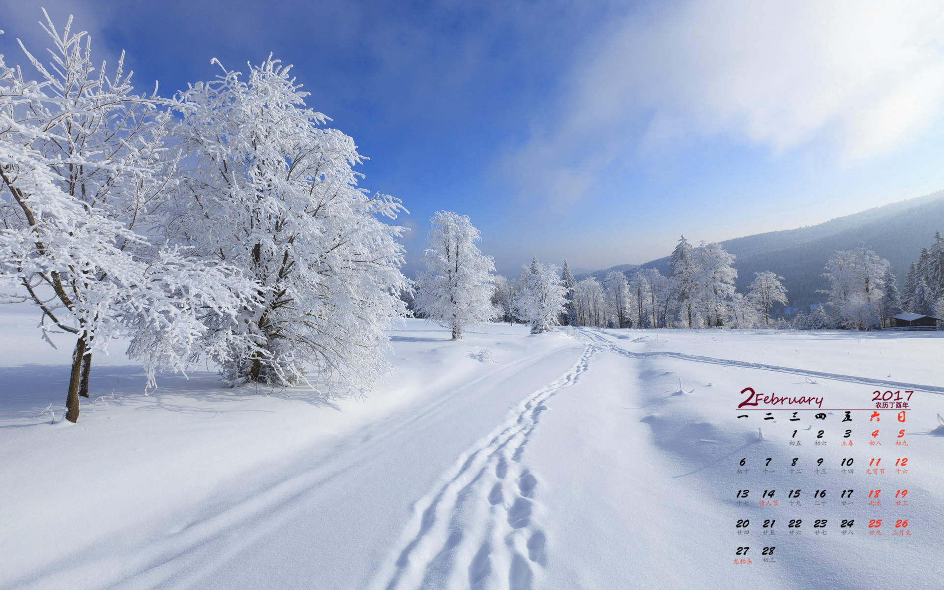 雪景桌面图片