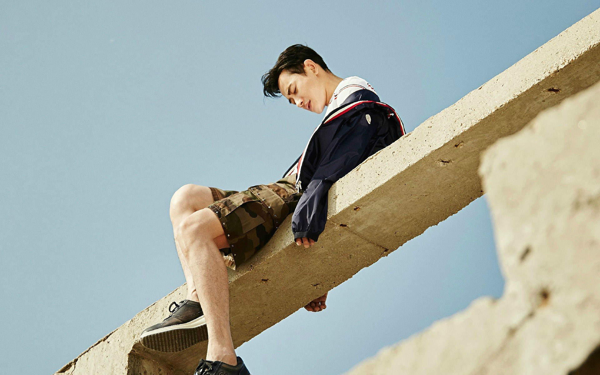 罗晋魅力型男冬日户外写真图片图片