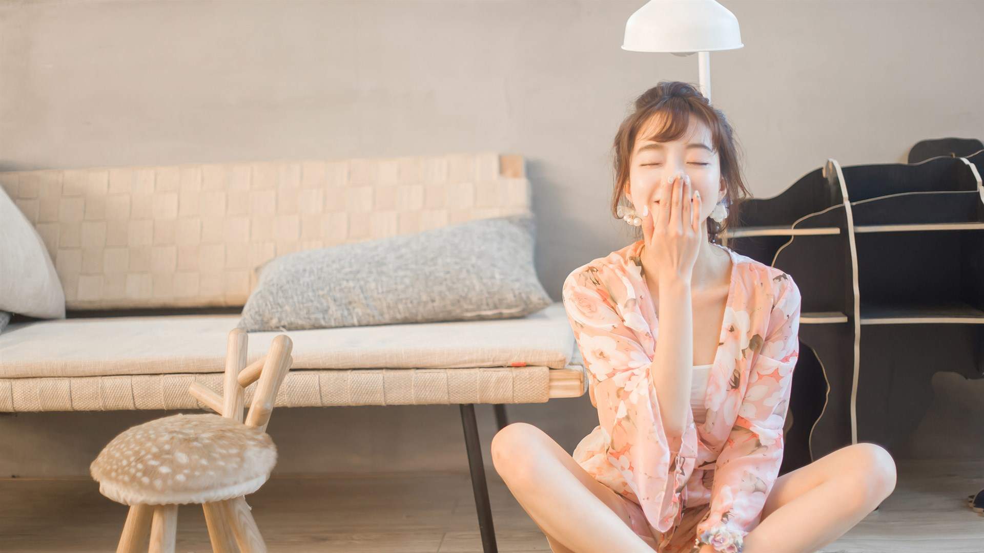 大陆女明星清新美女治愈系清纯唯美白皙高清桌面壁纸图片