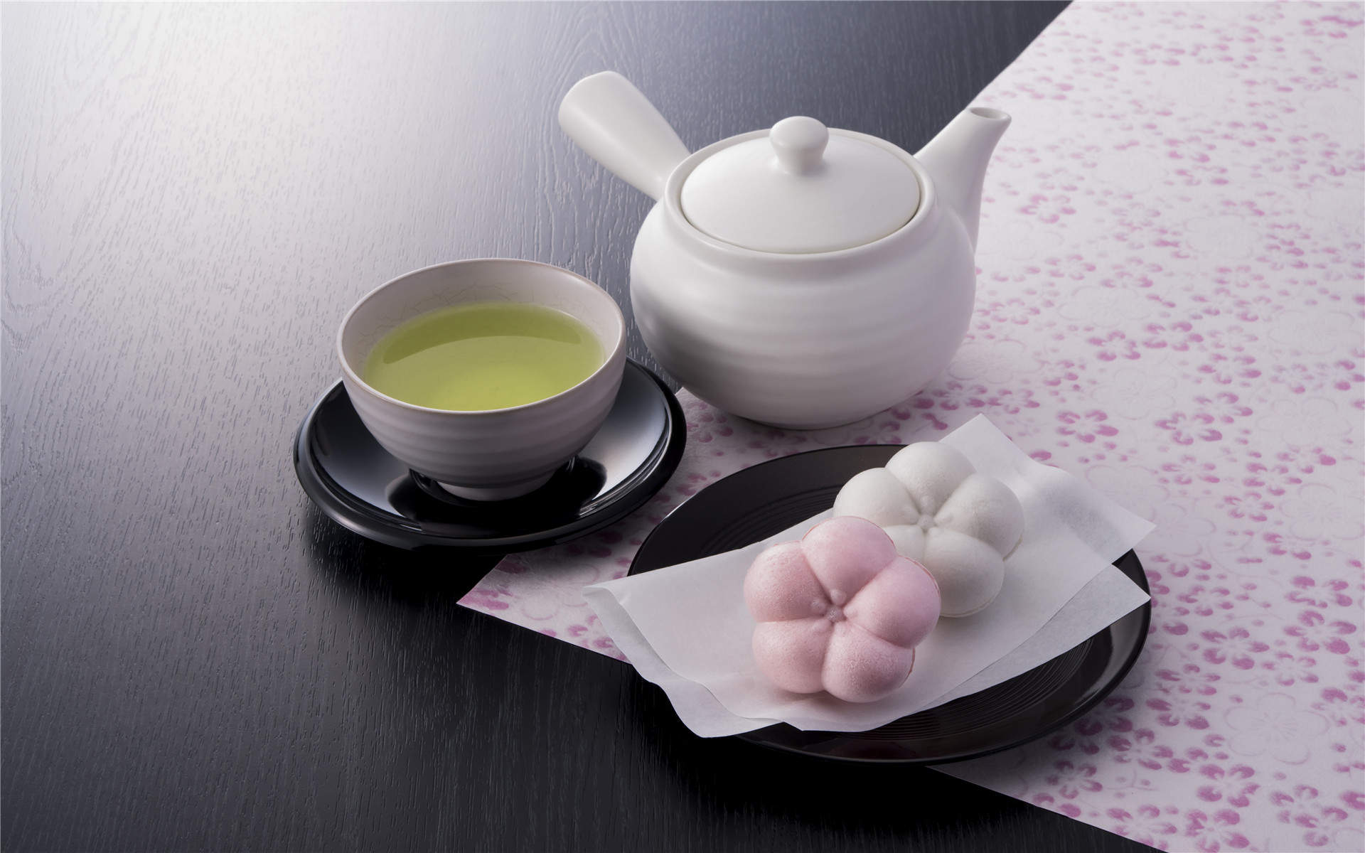 清香四溢的红茶绿茶桌面壁纸下载图片