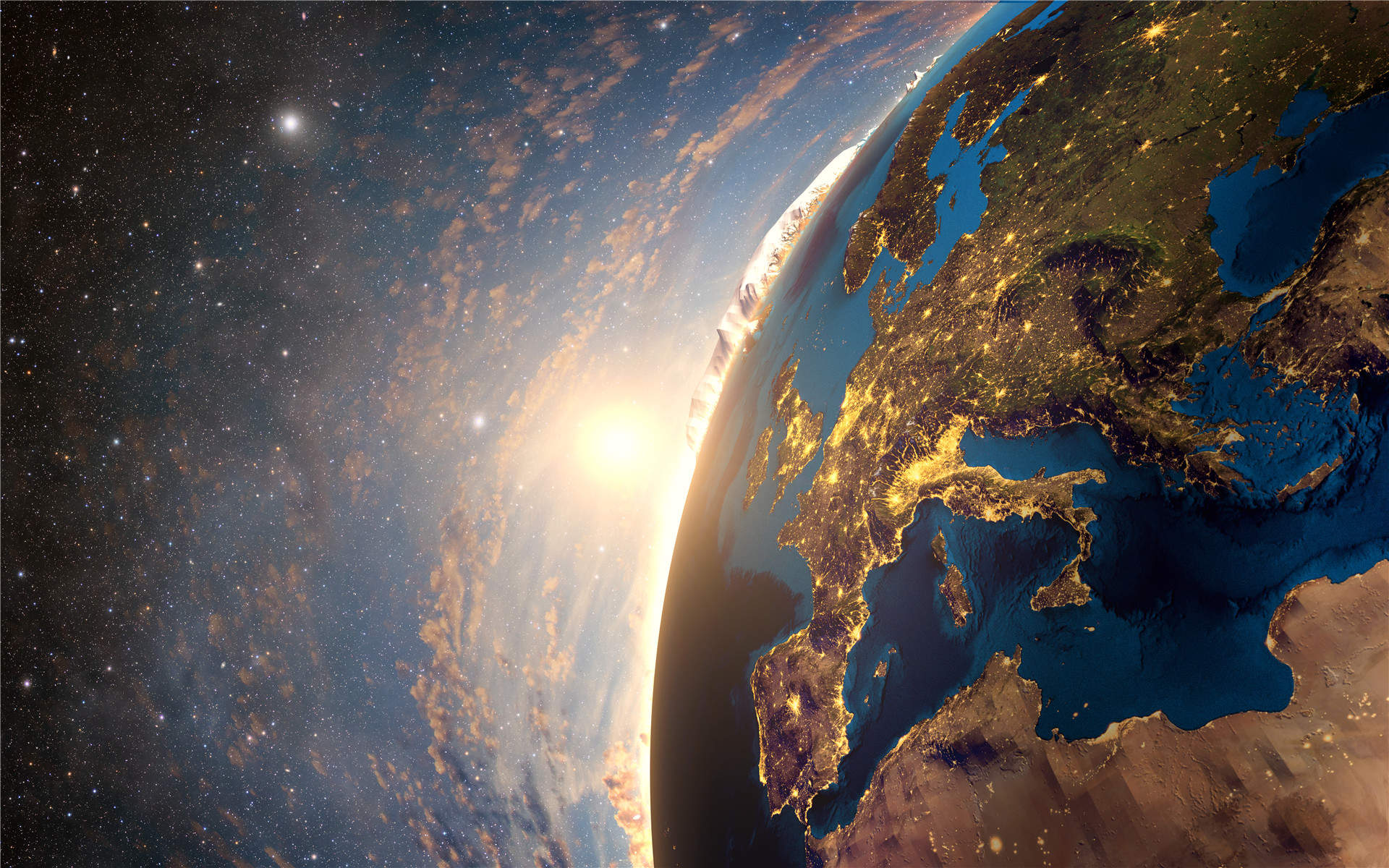 唯美浩瀚的宇宙星空高清电脑桌面壁纸图片