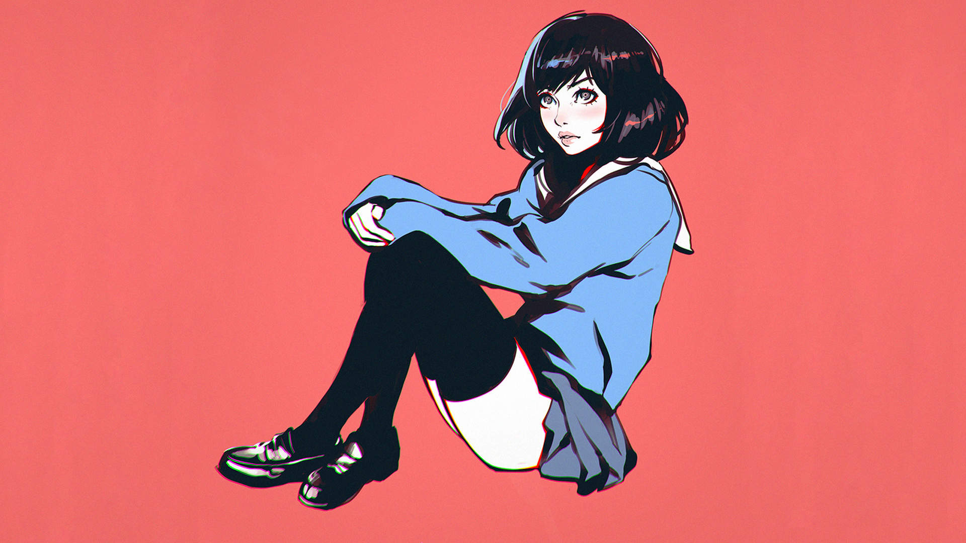 插画师Xuan loc Xuan青春男女情侣手机壁纸图片