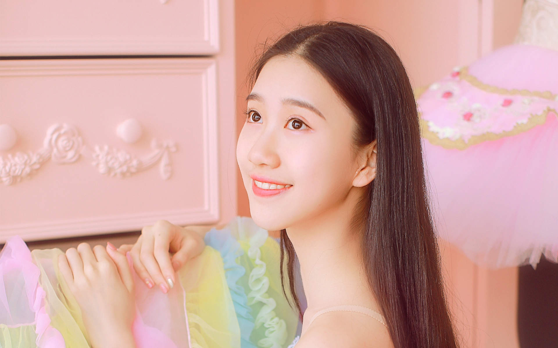 贾乃亮李小璐甜馨一家三口庆生写真大片图片