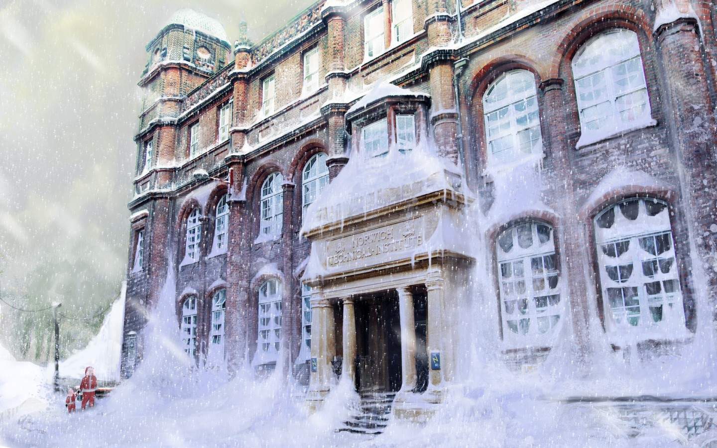 郑秀妍日本函馆冬日雪景唯美写真图片图片