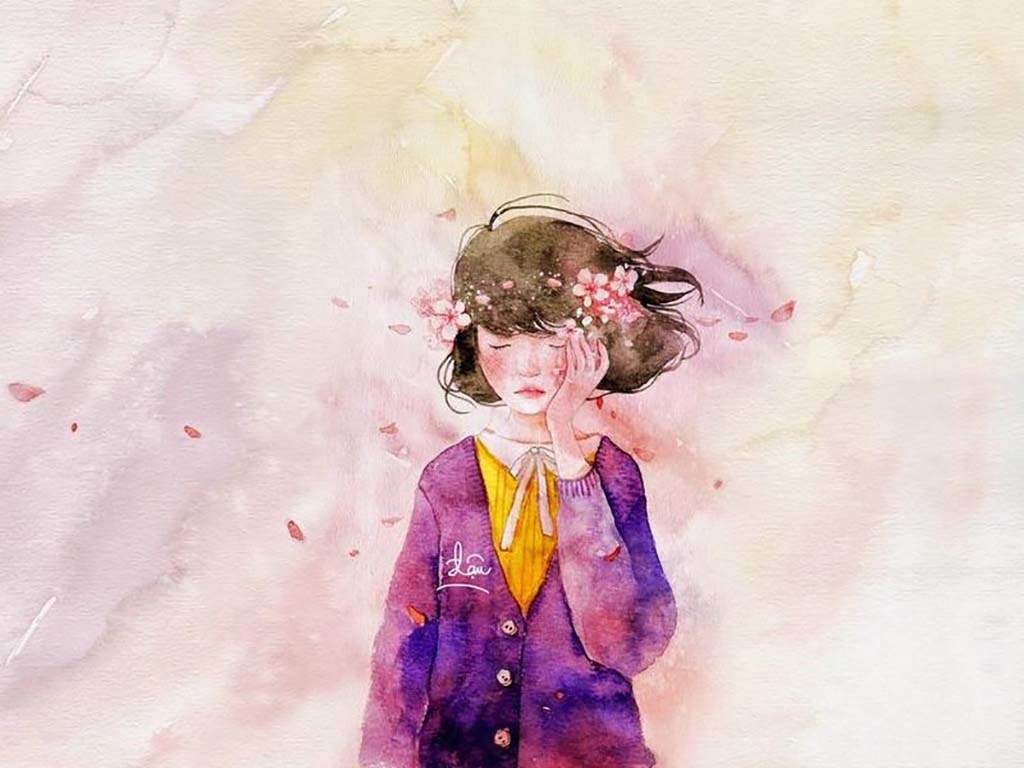 唯美抽象花卉创意高清桌面壁纸图片