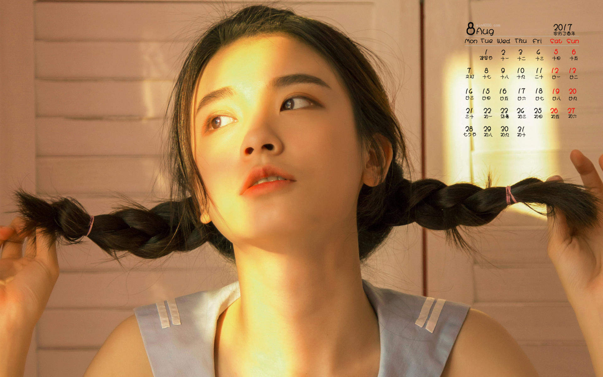 2017年5月小清新唯美意境风景桌面日历壁纸图片