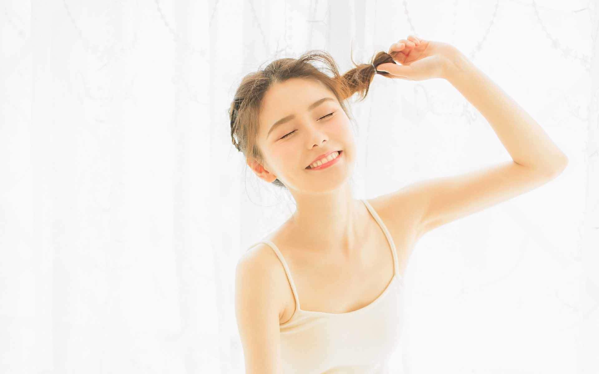 大陆女明星清新美女治愈系清纯唯美白皙高清桌面壁纸图片