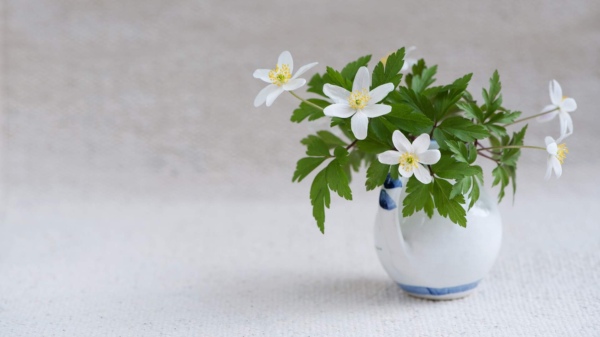 小清新治愈花束油画手机壁纸图片