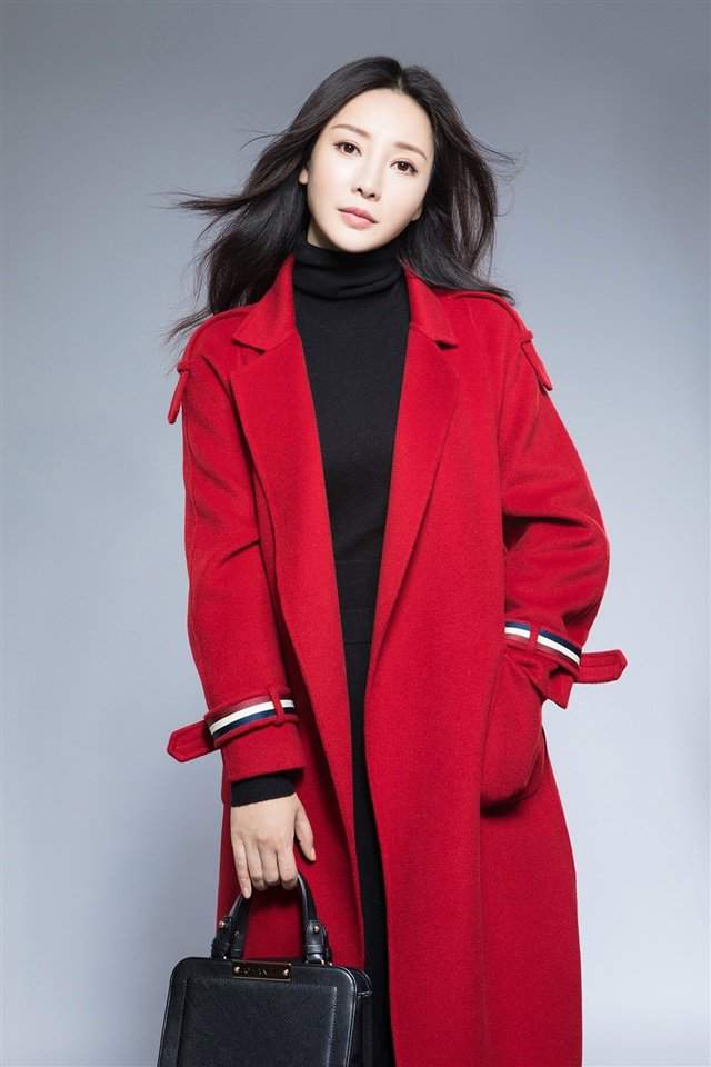中国内地湖南衡阳女演员温婉盘发柳岩知性优雅气质写真图片