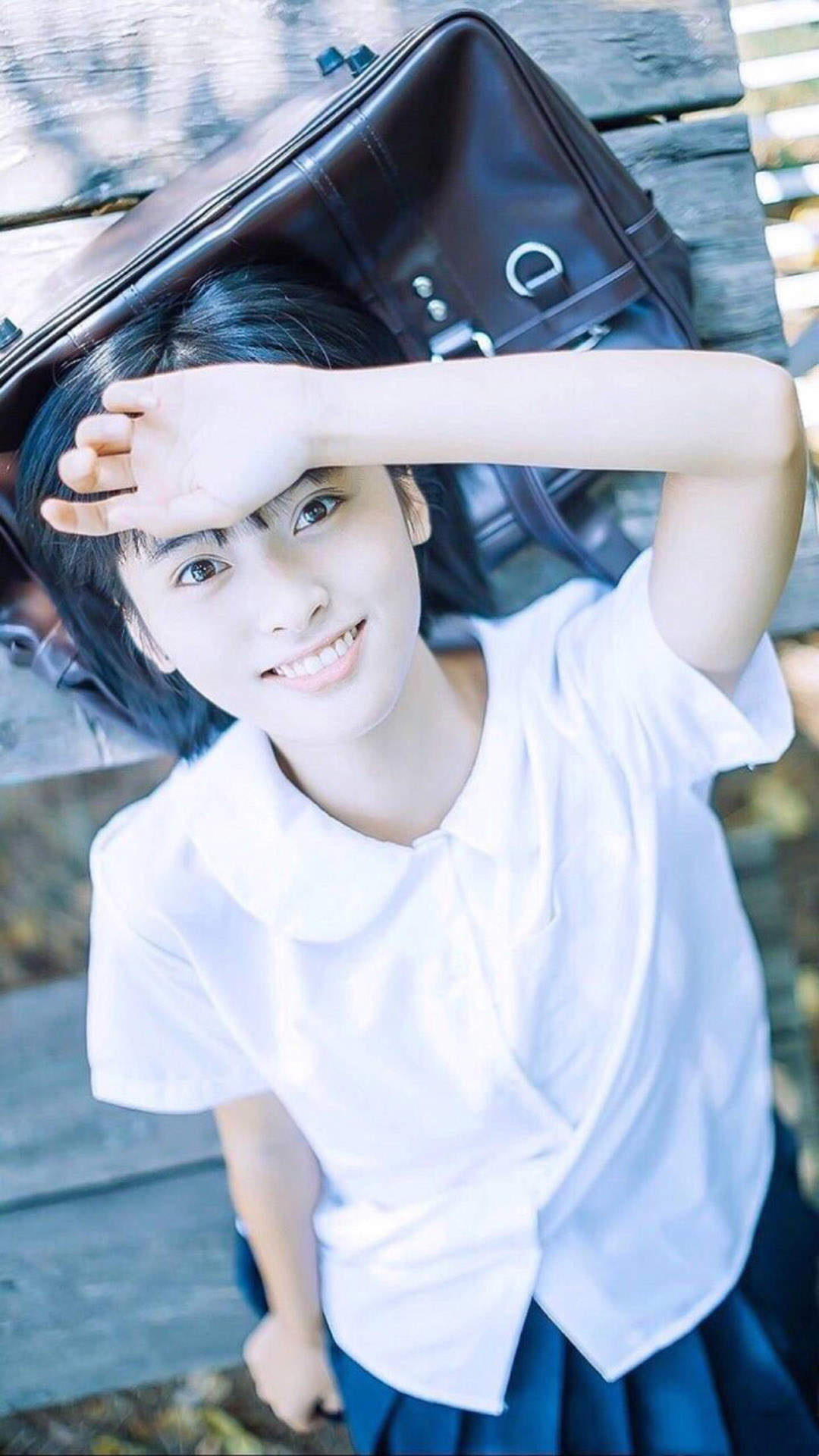 高清美女沈月甜美灵动写真图片手机壁纸图片