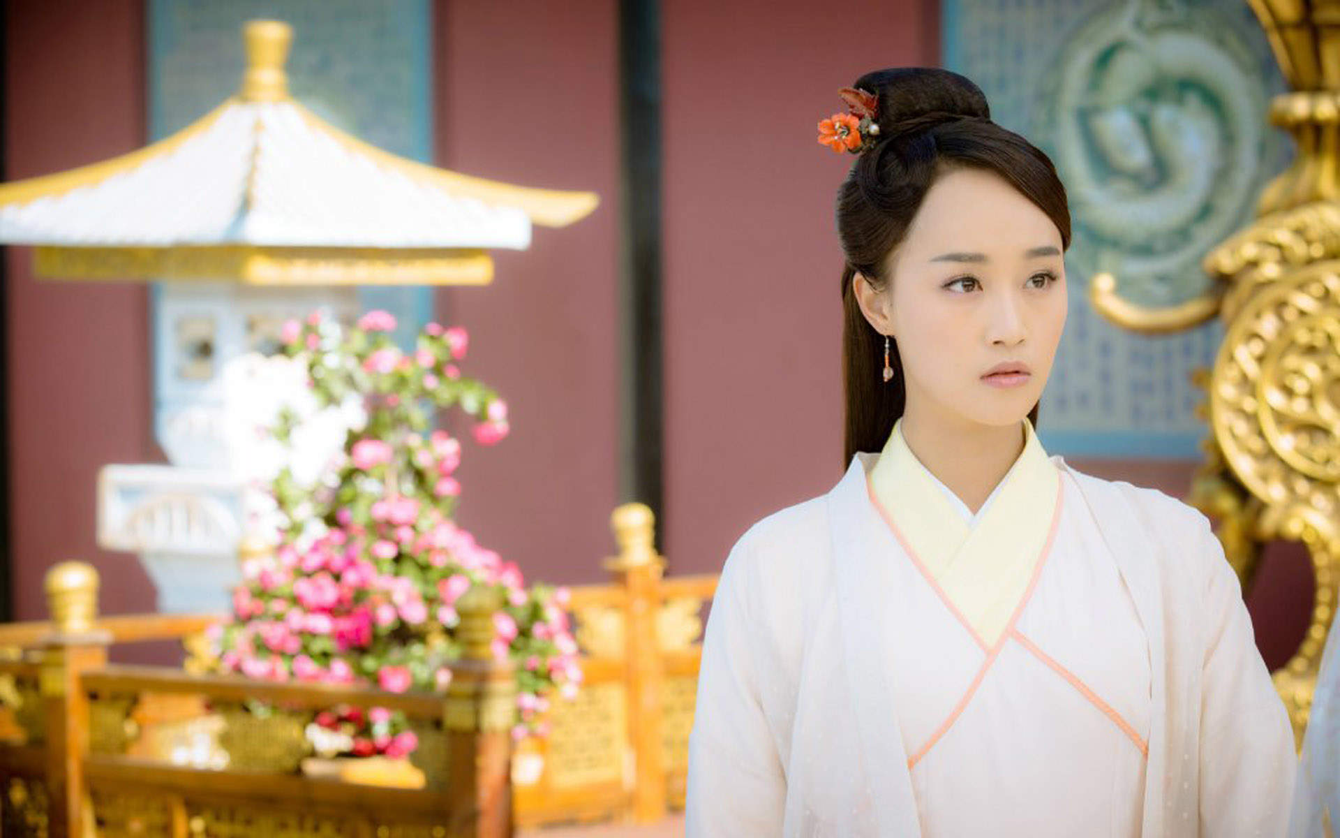 中国大陆内地女演员蓝盈莹《山海经之赤影传说》人物剧照桌面壁纸图片