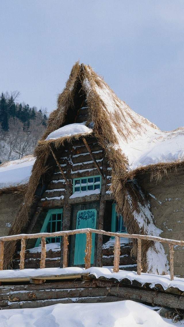 郑秀妍日本函馆冬日雪景唯美写真图片图片