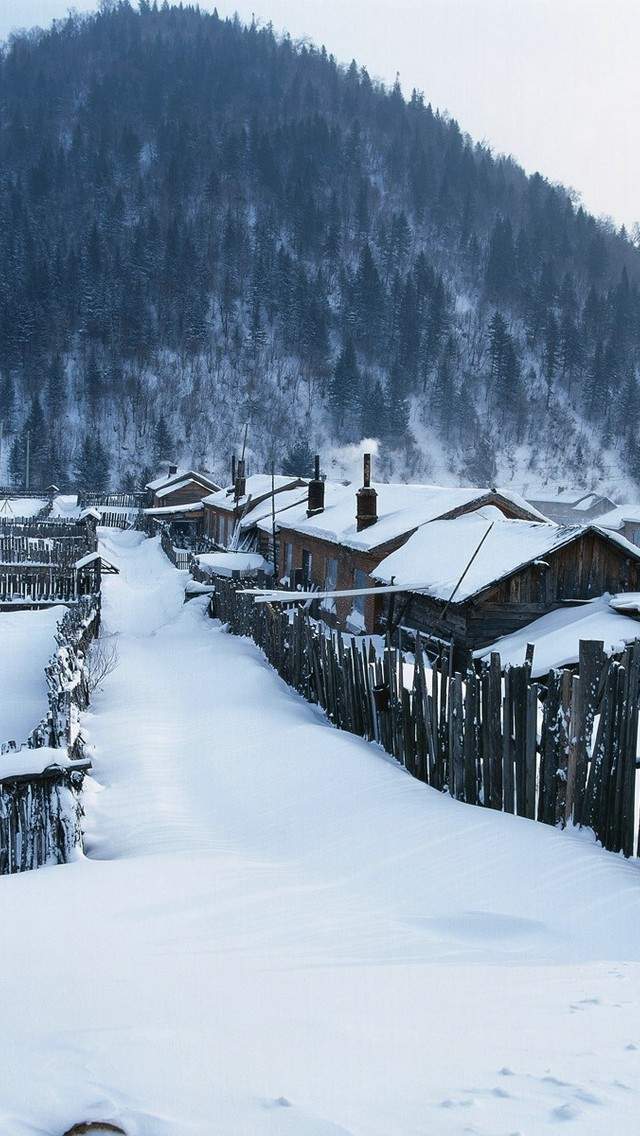 郑秀妍日本函馆冬日雪景唯美写真图片图片