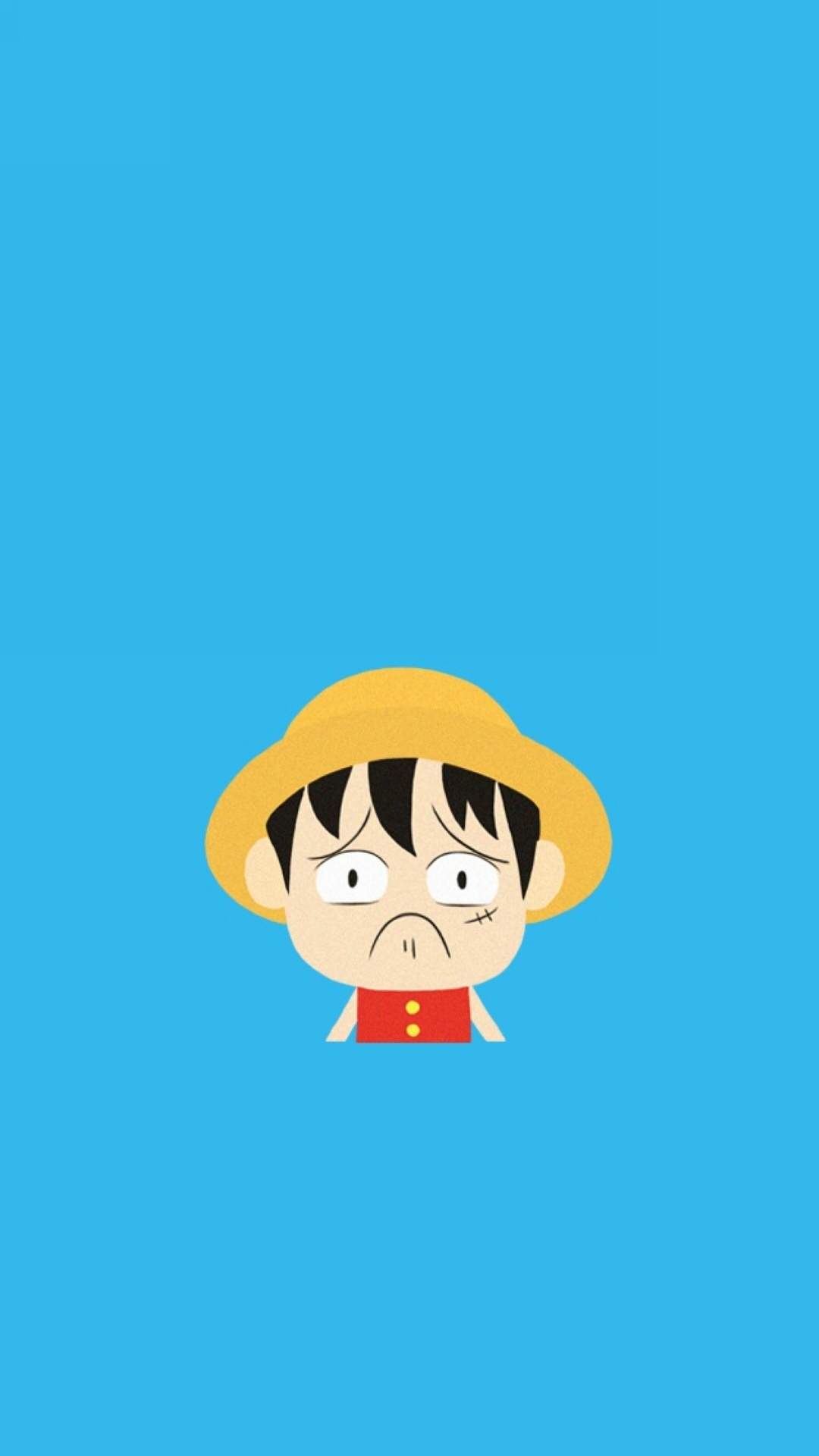 《海贼王》黑白手绘高清手机壁纸图片
