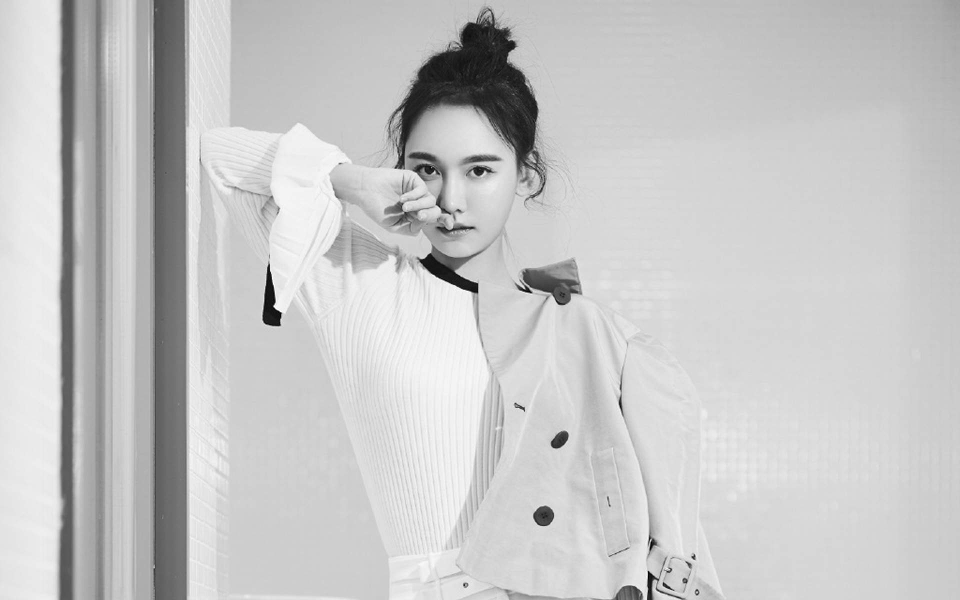 内地重庆渝中女演员孙骁骁清新脱俗时尚写真高清图片图片