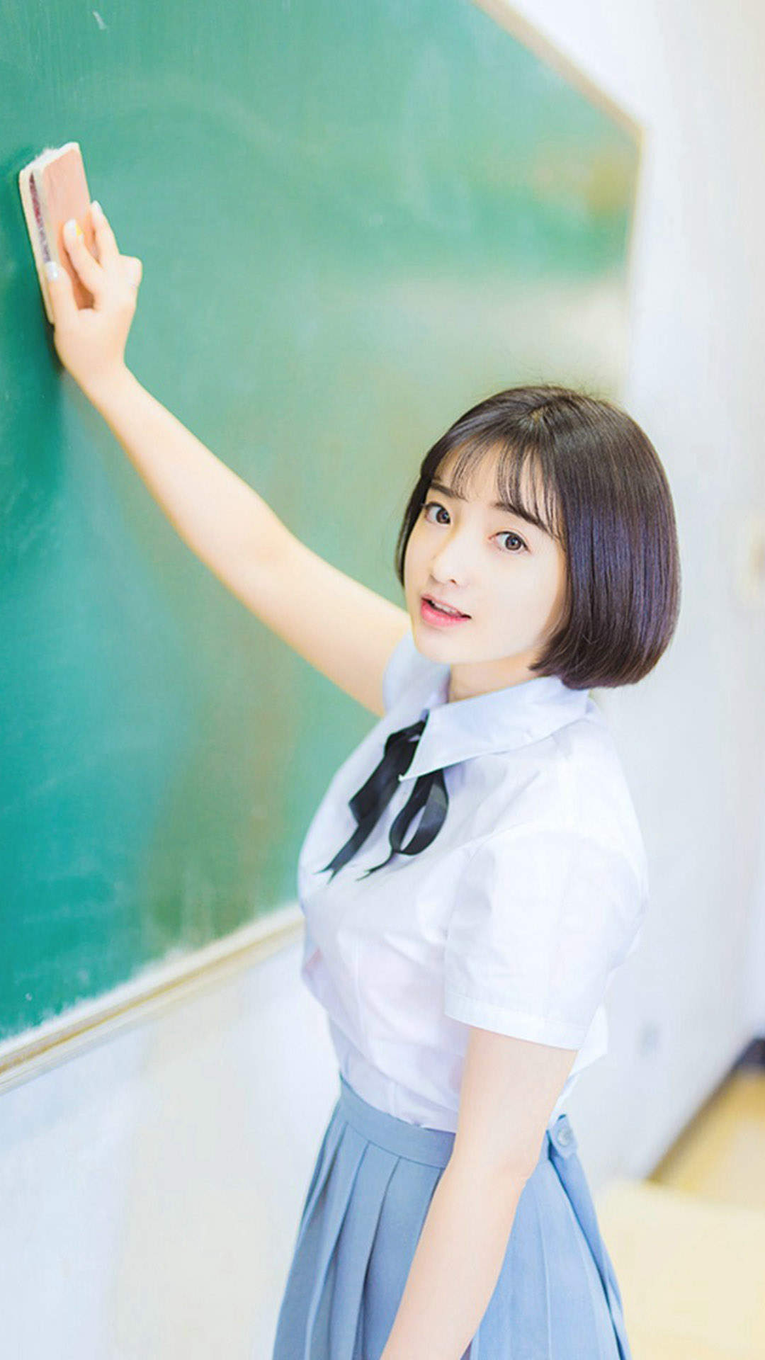 高清校花90后可爱清纯学生妹高清桌面壁纸图片