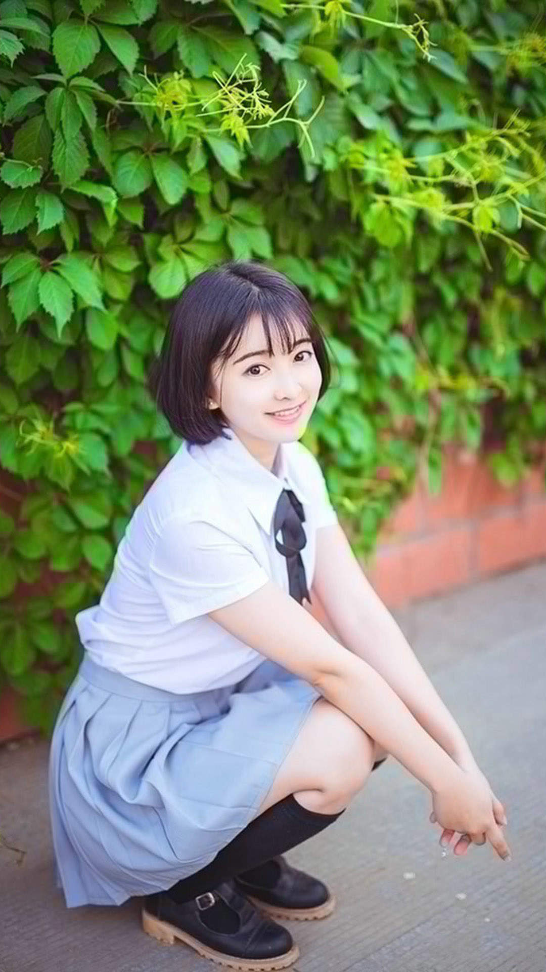高清校花90后可爱清纯学生妹高清桌面壁纸图片