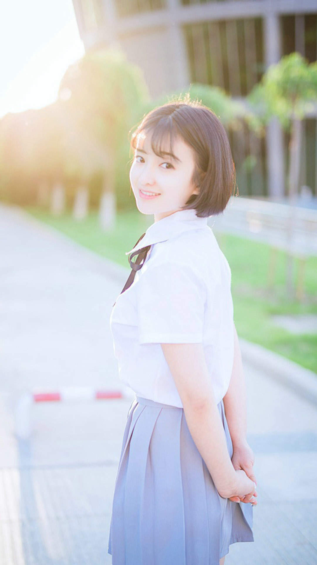 高清校花90后可爱清纯学生妹高清桌面壁纸图片