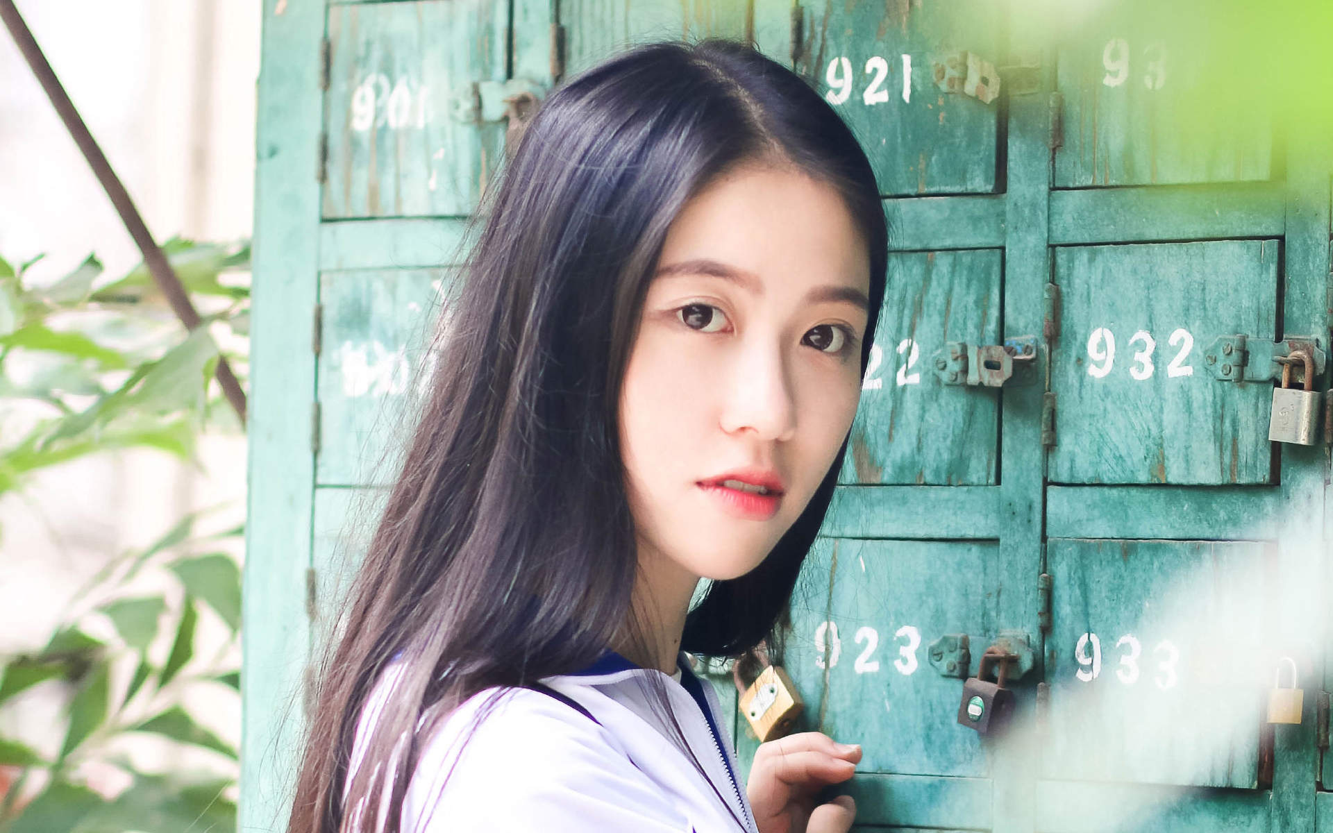 高清校花90后可爱清纯学生妹高清桌面壁纸图片