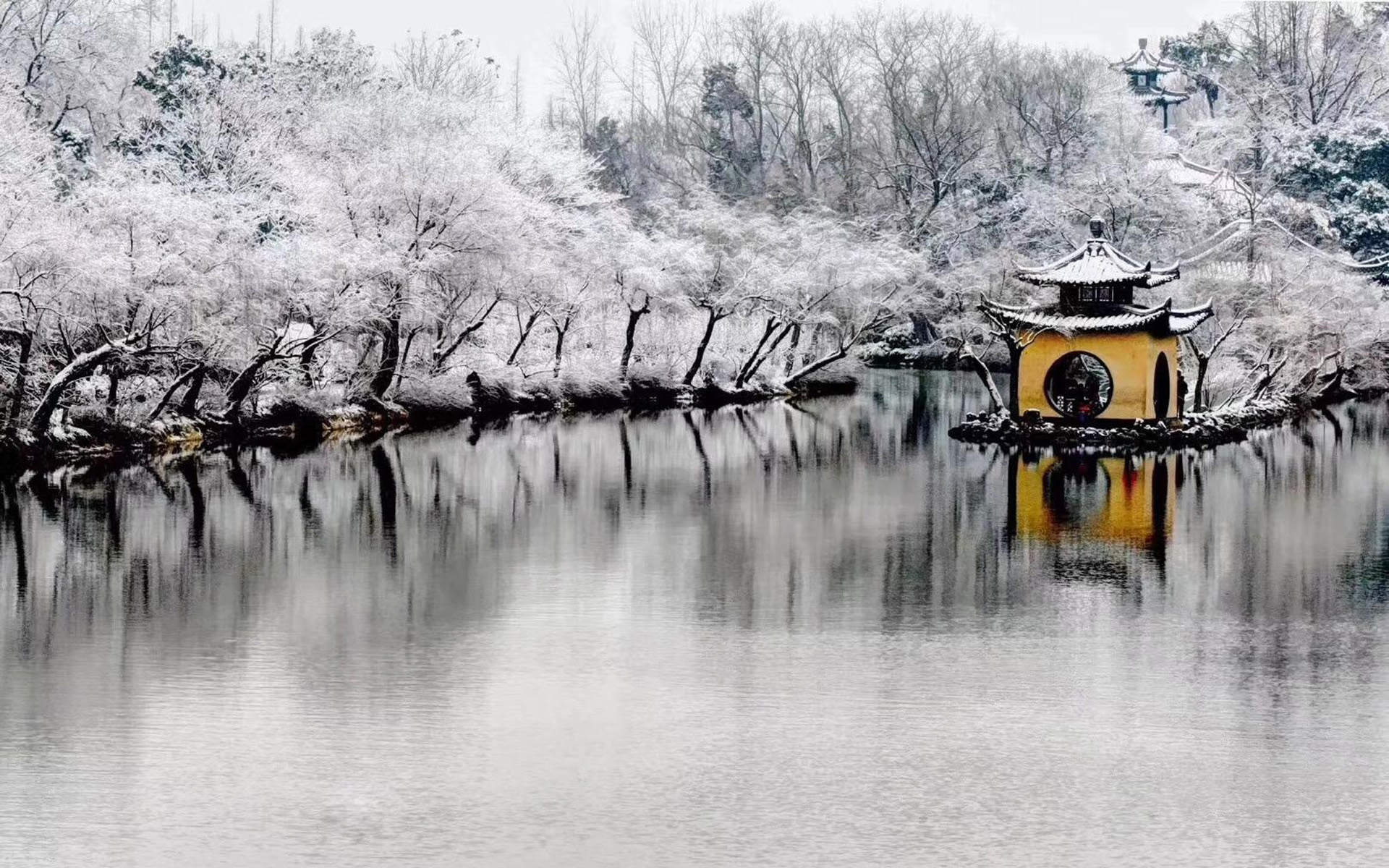 冬日雪景图片