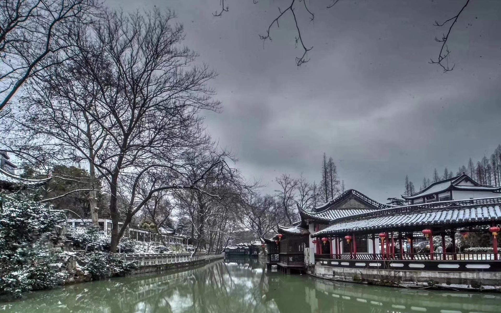郑秀妍日本函馆冬日雪景唯美写真图片图片