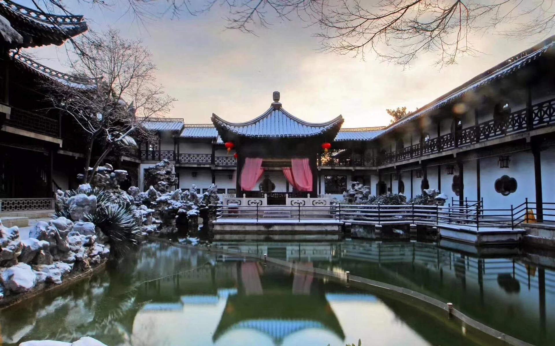 郑秀妍日本函馆冬日雪景唯美写真图片图片