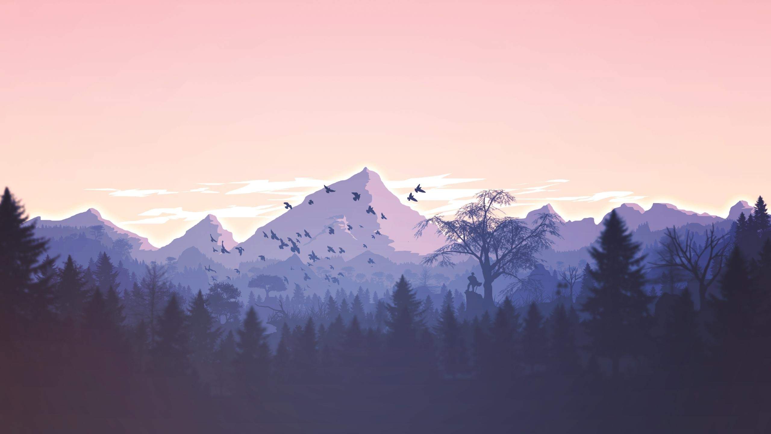 乌兰哈达火山风景高清桌面壁纸图片