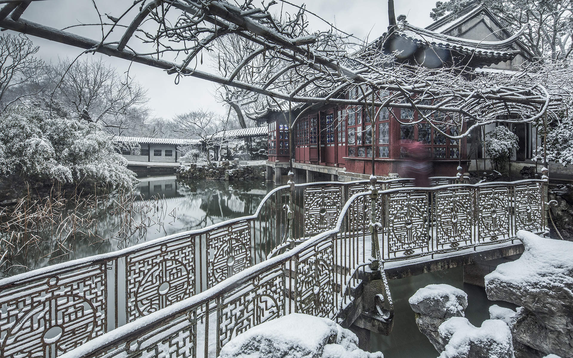 郑秀妍日本函馆冬日雪景唯美写真图片图片