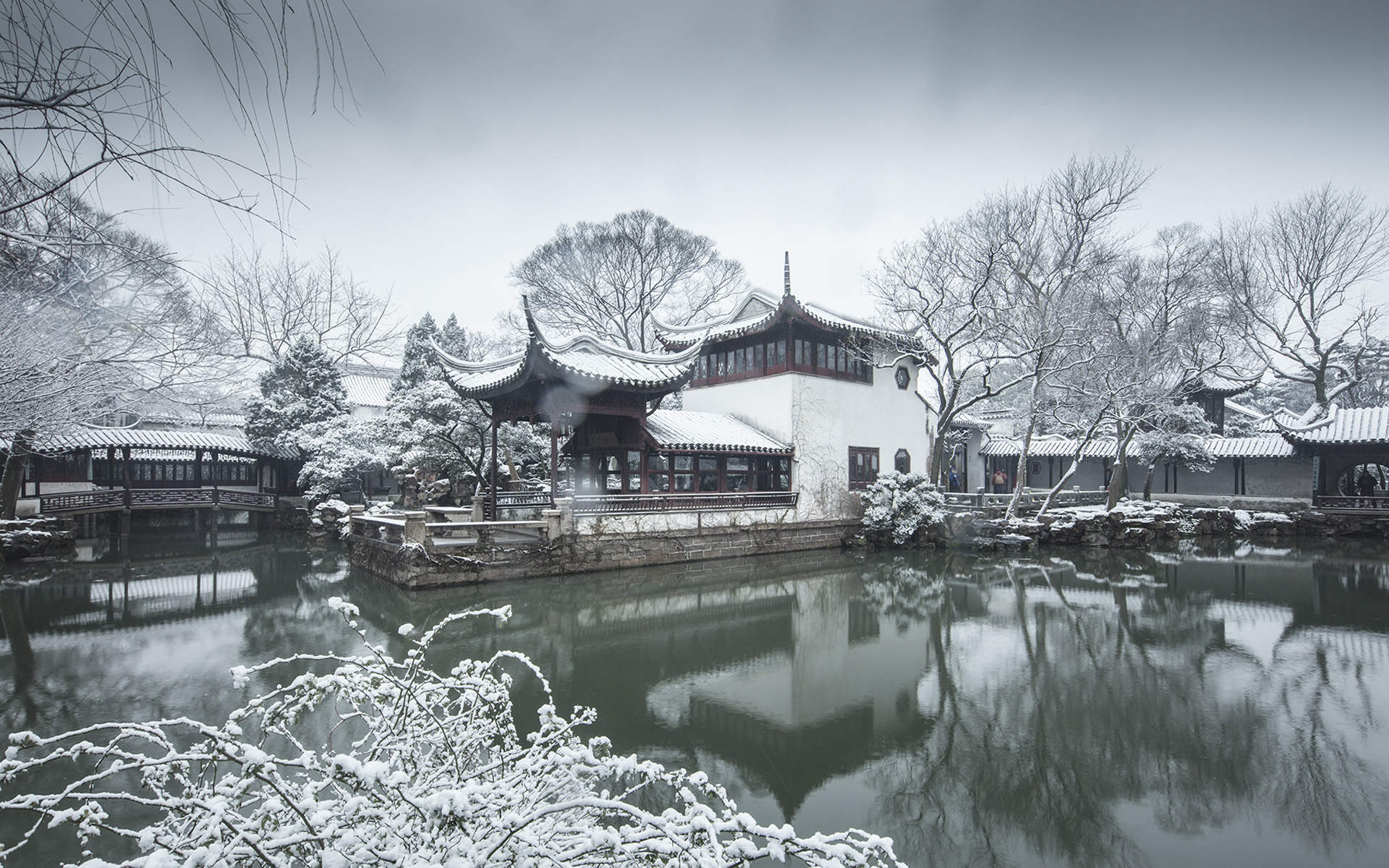 郑秀妍日本函馆冬日雪景唯美写真图片图片