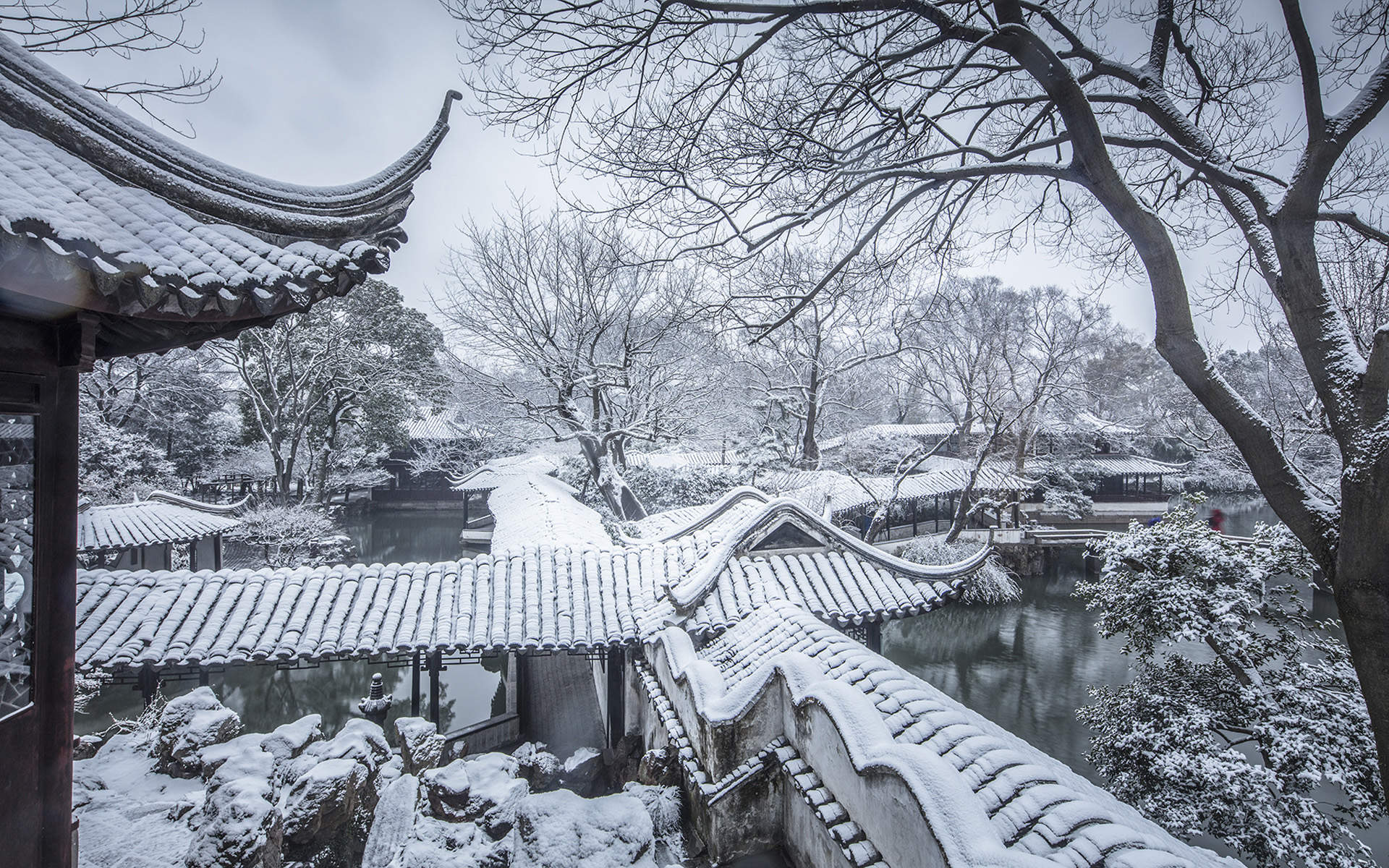 郑秀妍日本函馆冬日雪景唯美写真图片图片