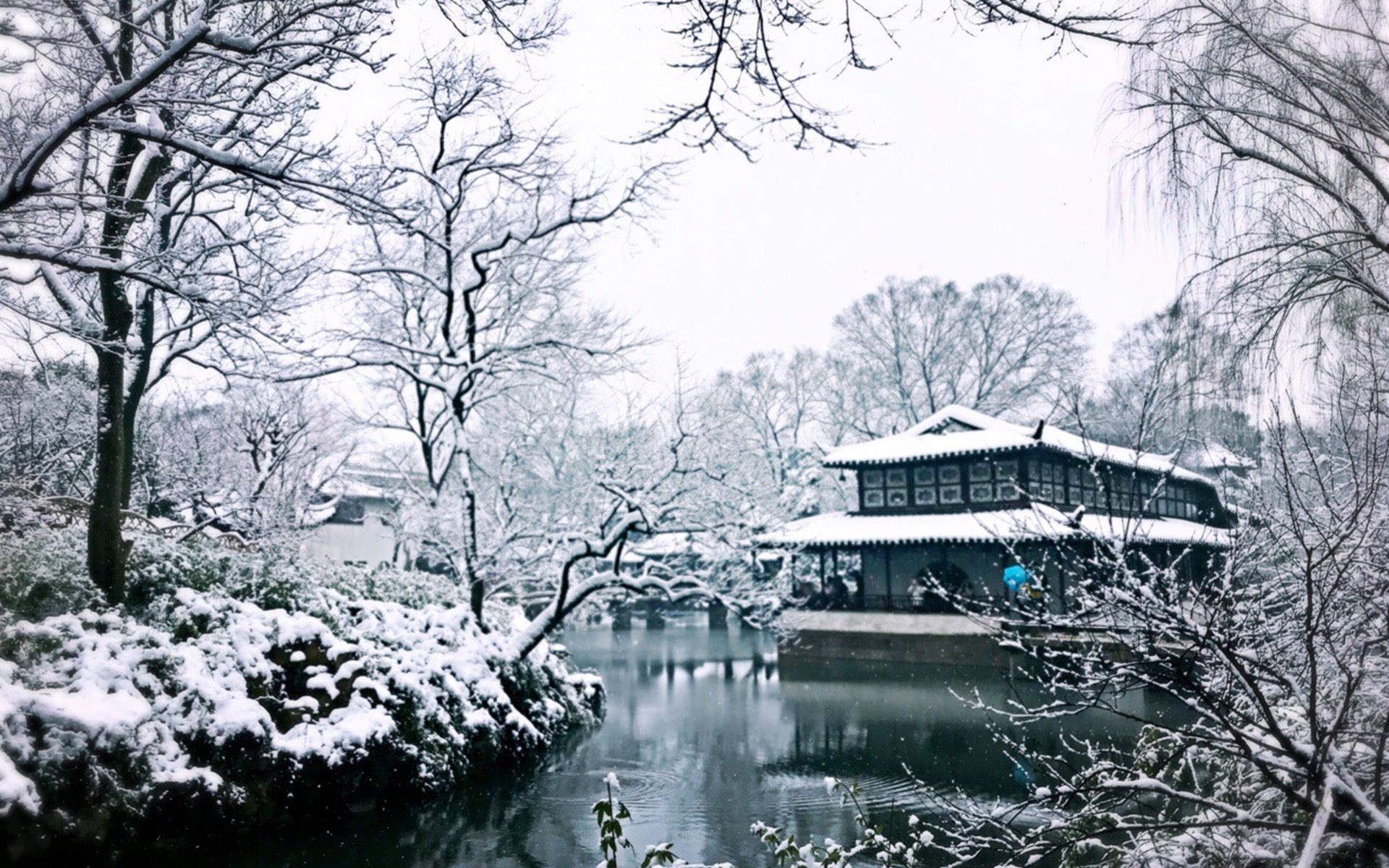 郑秀妍日本函馆冬日雪景唯美写真图片图片