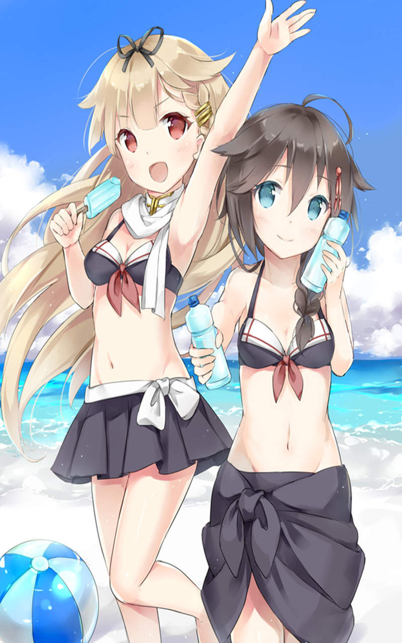 《舰队Collection》同人手绘动漫手机壁纸图片图片