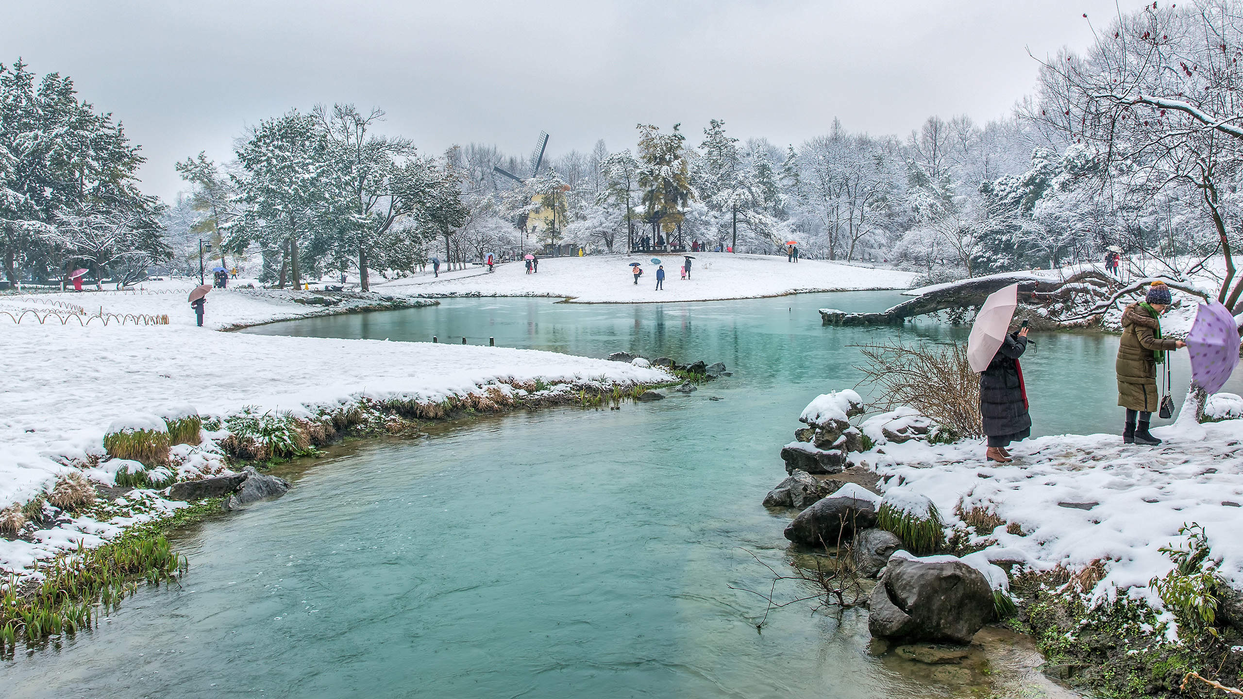 冬天雪景唯美手机壁纸图片图片