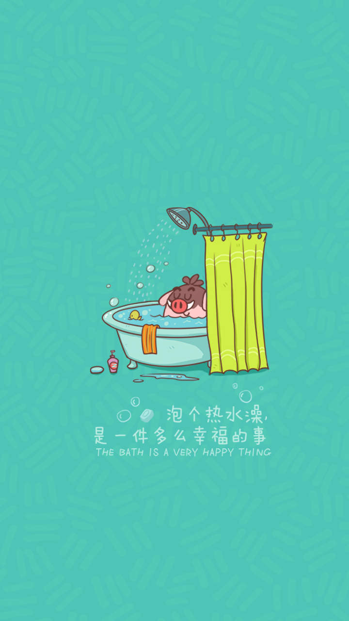 高清动漫亨亨小猪可爱唯美高清桌面壁纸图片