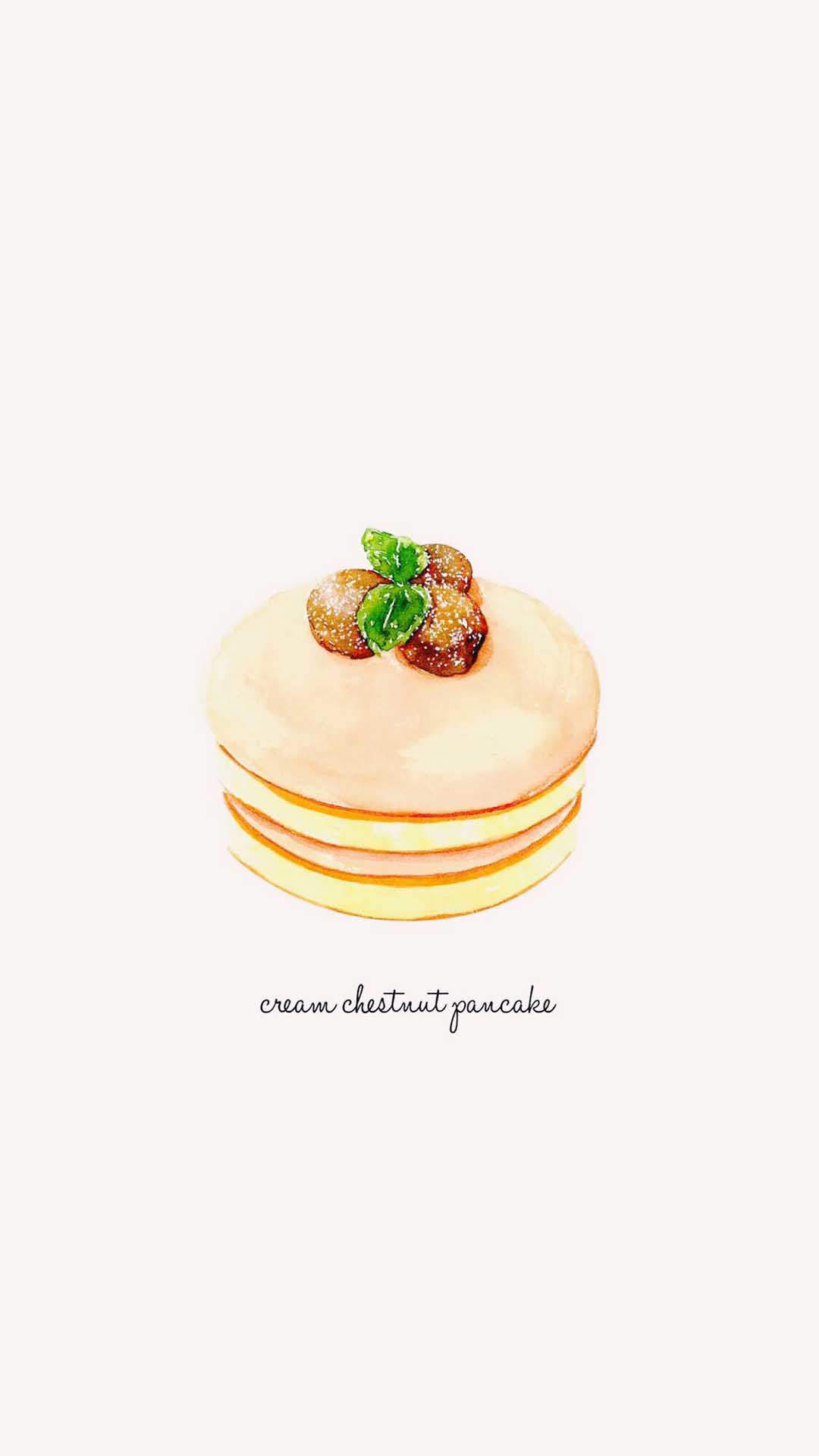 治愈系美食创意卡通手机壁纸图片图片