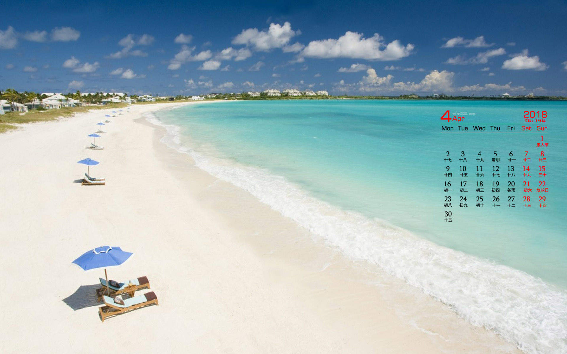 海滩风景图片