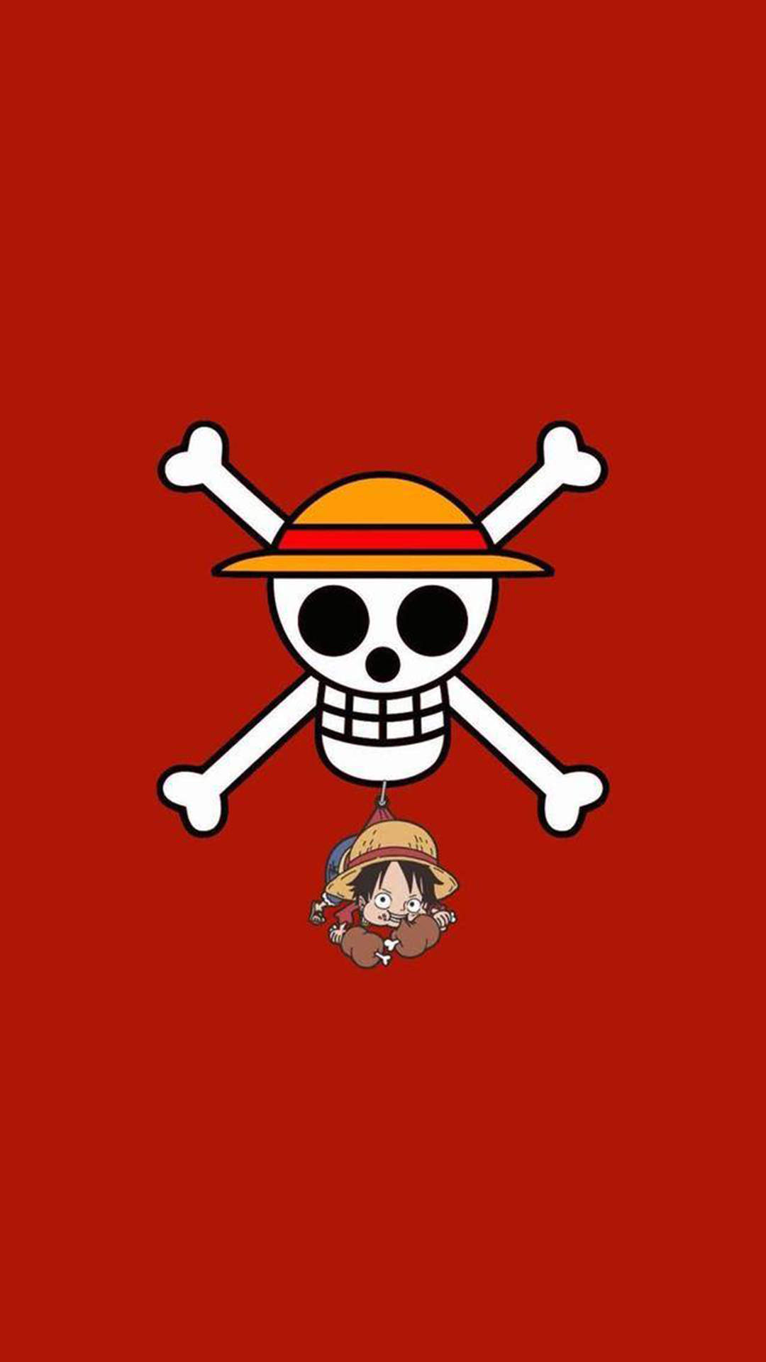 《海贼王》黑白手绘高清手机壁纸图片