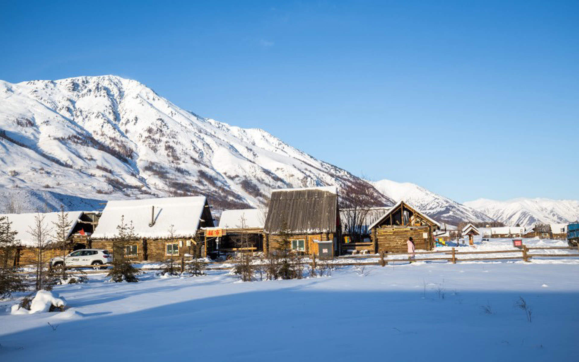 冬天雪景唯美手机壁纸图片图片