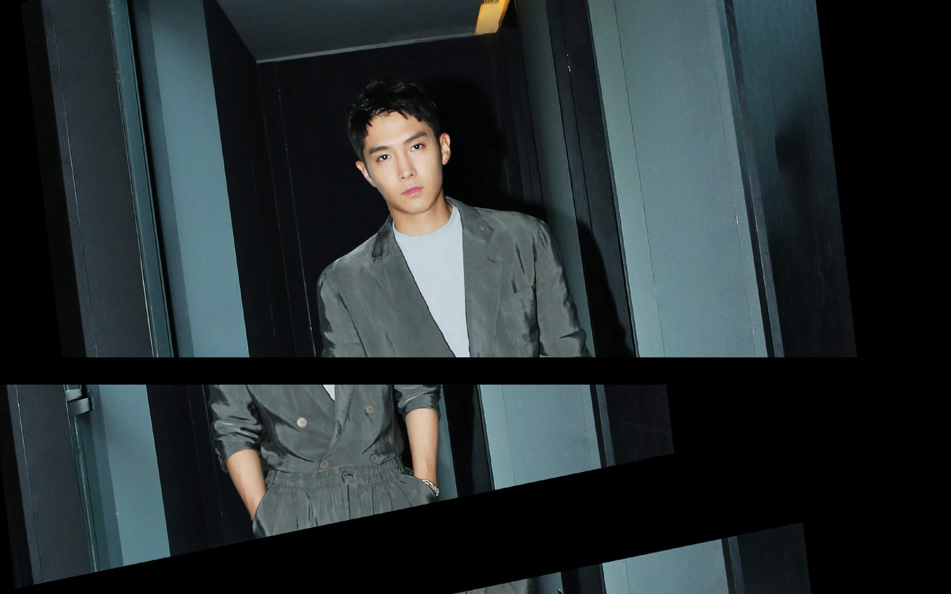高清浙江省杭州男明显盛一伦儒雅帅气活动写真图片图片