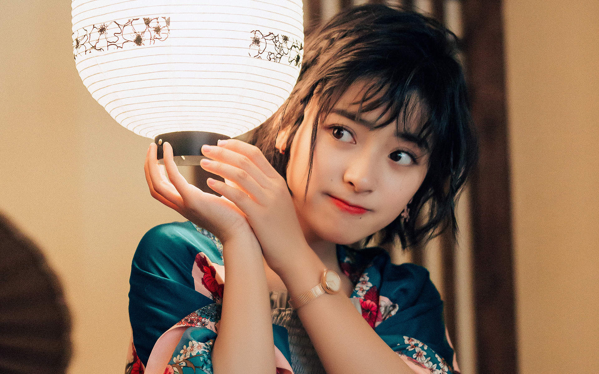 高清美女沈月连衣裙清新甜美写真图片图片