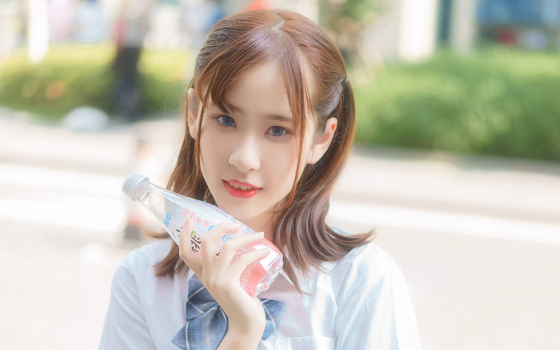 高清校花90后可爱清纯学生妹高清桌面壁纸图片